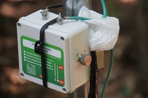 Western wire A: the receiver/coax connection is capped and unused.